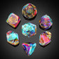 Udixi 7-Piece Prism Glass Dice Set D&D, Multifaceted Diamond-Cut Glass Dnd Dice For Dungeons And Dragons Rpg Tabletop Games