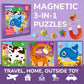 Quokka Sudoku Magnetic Puzzles For Toddlers 2-4 - 20 Pieces Sudoku Puzzles Games For Kids Ages 3-5 - Animal Car Activities Toy For Boys And Girls 4-6 Yo - Learning Magnet For Road Trip
