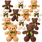 Hydren 12 Pack Bear Stuffed Animals Bulk 10 Inch Small Bear For Baby Shower Plush Bears With Bow Tie For Valentine'S Day Wedding
