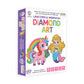 RATNAS Unicorn & Mermaid Diamond Art Kit with Hanging Frames, Diamond Painting Kit for Kids Ages 5+ Years, Vibrant Colour Diamo