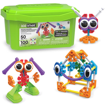 Kid K'Nex - Budding Builders Set ‚ 100 Pieces, Preschool Stem Building, Kid Construction Set, Creative Play ‚ Ages 3+