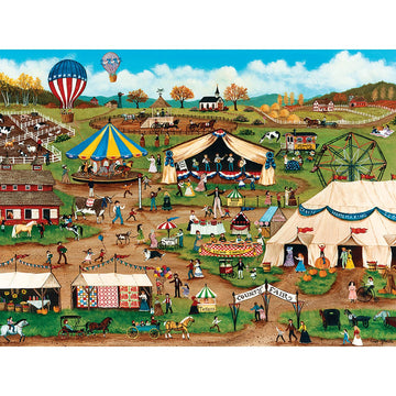 Masterpieces 750 Piece Jigsaw Puzzle For Adults, Family, Or Kids - Country Fair - 18'X24'
