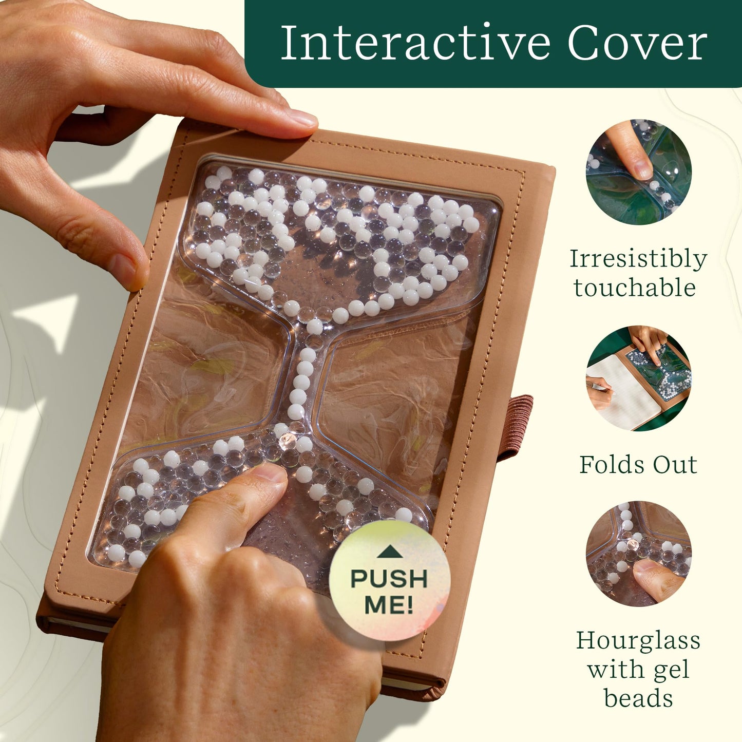 Lifelines Sensory Journal & Pen Diffuser Set, Take Your Time - Fidget Ruled Notebook Journal With Interactive Tactile Cover & Em