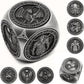 DND Spinner Dice, 7 in 1 Unique Metal Dice Set with 3D Relief for Dungeons and Dragons Gifts, Cool Polyhedral Role Playing Game