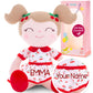 Gloveleya Personalized Doll With Your Name - Cute Red Cherry Color Custom Soft Plush Doll For Girls Plush Doll Customized Gifts - Muñecas De Trapo Personalizadas Para Niñas