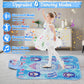 Handwell Dance Mat Toys Girl Gift: 8-Button Frozen Dance Pad With Wireless Bluetooth Electronic Dance Game For Kids Led Light Bu