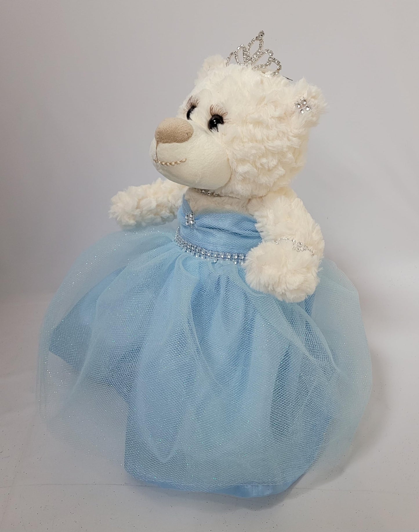 Kinnex Collections Since 1997 12' Quince Anos Quinceanera Last Doll Teddy Bear With Dress (Centerpiece) ~ Arc09831-4 (Baby Blue)