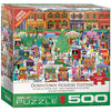 EuroGraphics 500-Piece Downtown Holiday Festival Puzzle, Cardboard, Model 8500-5503