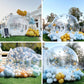 Inflatable Bubble House for Kids, 13Ft Clear Blow Up Balloon Dome with 6.5'L Tunnel, Outdoor Transparent Commercial Grade PVC Bu