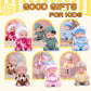 Vueos 4 Inch Mini Baby Dolls 6pcs Gift Set Included Cute Small Baby Doll with Clothes Suitability Kids 3 and Up Birthday Christm