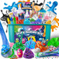 YOPINSAND Monster Slime Kit for Girls  Galaxy Slime Making Kit for Girls Boys 3-12  Glimmer Crunchy  DIY Slime Kit with Add-ins  Foam Balls  Charms  Glitters Party Favors Gift Toys for Kids
