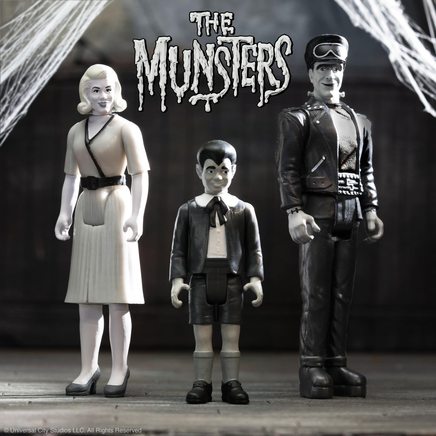 Super7 The Munsters Reaction Wave 3 - Marilyn Munster (Grayscale) Action Figure