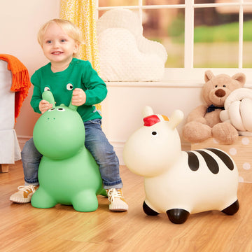 Battat – Inflatable Bouncer – Air Pump Included – Bouncy Animal – Soft & Safe – 18 Months + – Hoppin' Dino