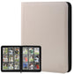 Arkeiliy Card Binder 9 Pocket  Double Sided Pockets Trading Card Binder with 30 Sleeves  enhanced Zip Trading Card Holder Collector Album Holds 540 MTG (white)