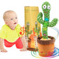 Emoin Dancing Cactus Baby Toys 6 To 12 Months, Talking Repeats What You Say Boy Toys, Mimicking Toy With Led English Sing 15 Sec