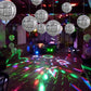 TONIFUL 16Pcs Large Disco 4D Giant Round Foil Balloon 4D Mirror Metallic Mylar Sephere Balloons for Christmas New Year Birthday
