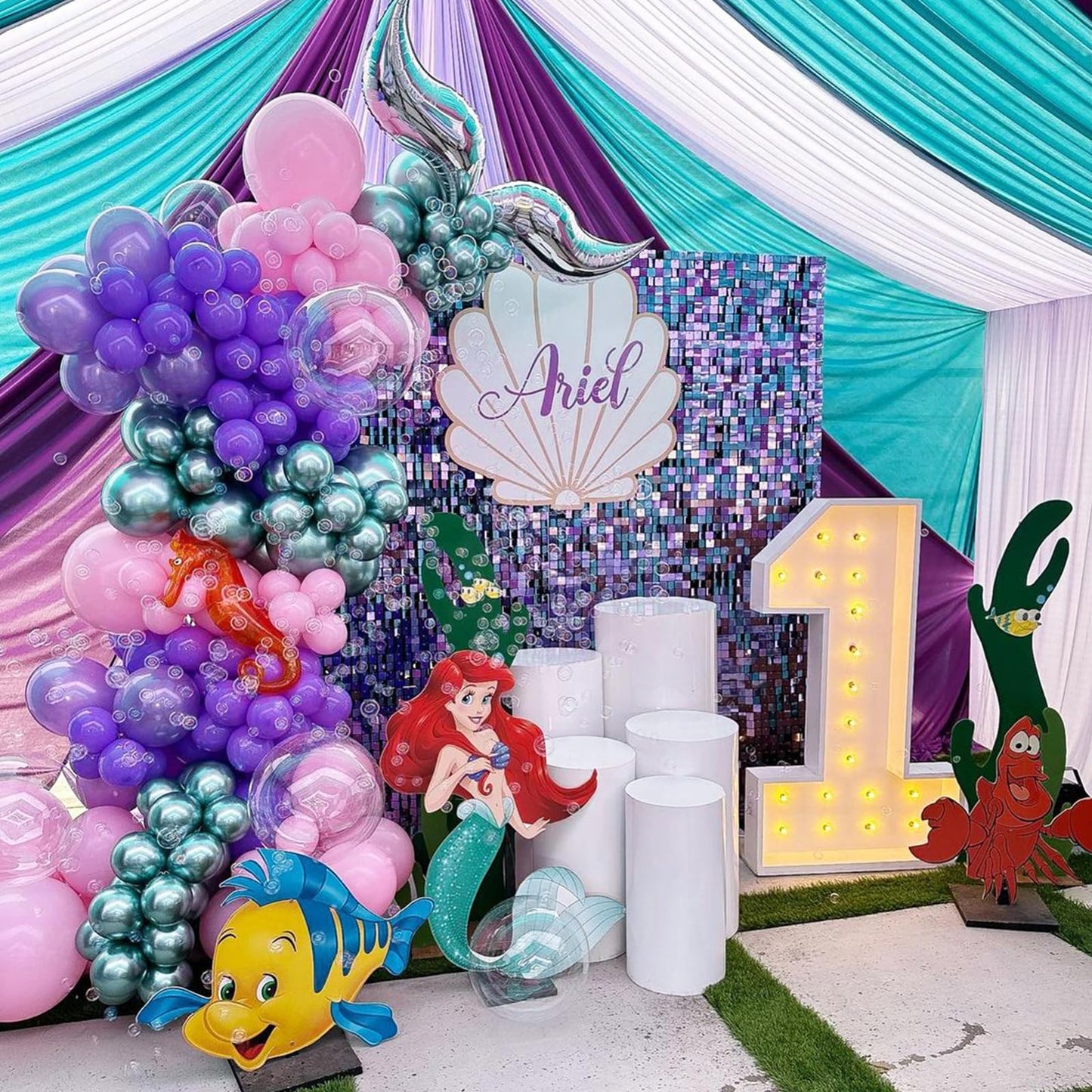 Nisocy Pink Latex Balloon Arch Garland Kit, 102Pcs 18In 12In 10In 5In For Baby Shower Wedding Birthday Princess Pink Theme Anniv