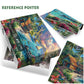 Beach Ocean Puzzles For Adults 1000 Pieces Nature, Summer Hawaii Landscape Scenic Jigsaw Puzzles, Bird Plant Flower Fish Sea Tur