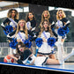 Vinsatin 6 Set Senior Sash 2026 Sport Satin Sash Glitter Cheer Hair Bow Senior Night Decor Cheerleader Gift Girl(Blue)