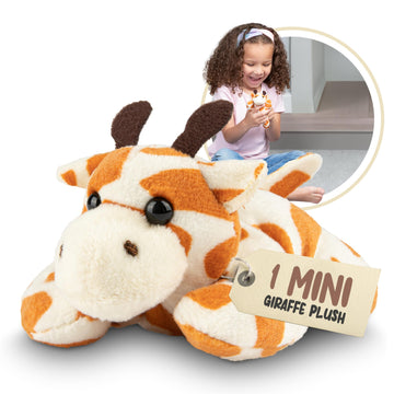 Forest & Twelfth Stuffed Giraffe, Single Mini Stuffed Animal Plush Toy For Kids, Safari Party Favors And Goody Bags, Classroom T