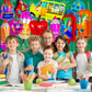 20 Pcs Back To School Balloons, Colorful School Bus Balloons Pencil Apple Crayon Foil Balloon, Red Yellow Mylar Helium Balloons