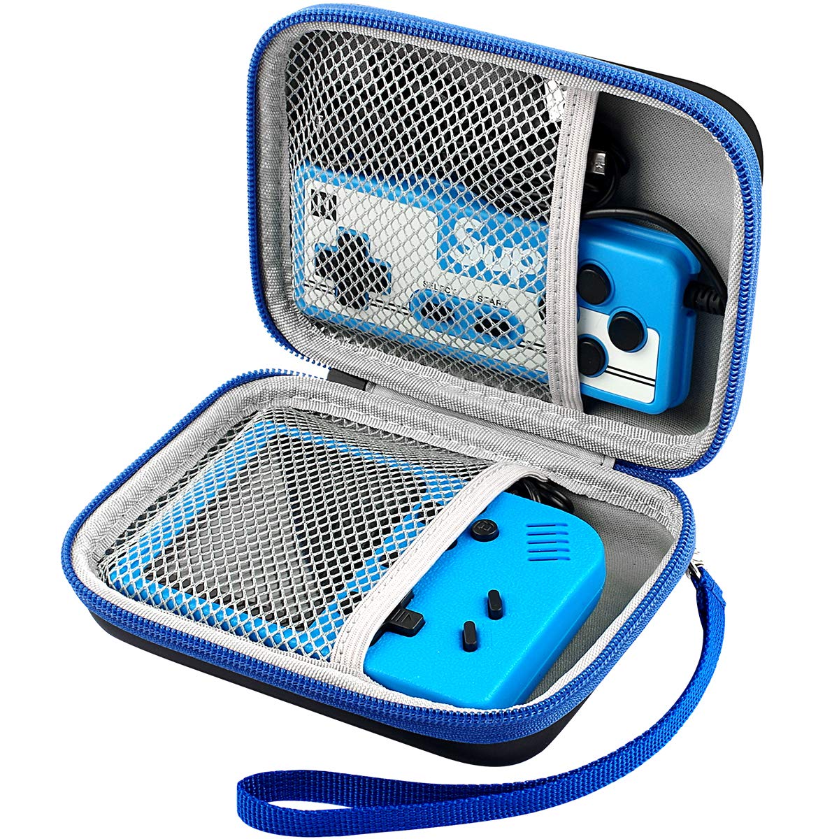 Alkoo Case Compatible With Retro Handheld Game Consoles/ R36S/ Rg353V -Travel Storage Holder Organizer For Game Boy Mini, Retro Mini Players, And More - Black