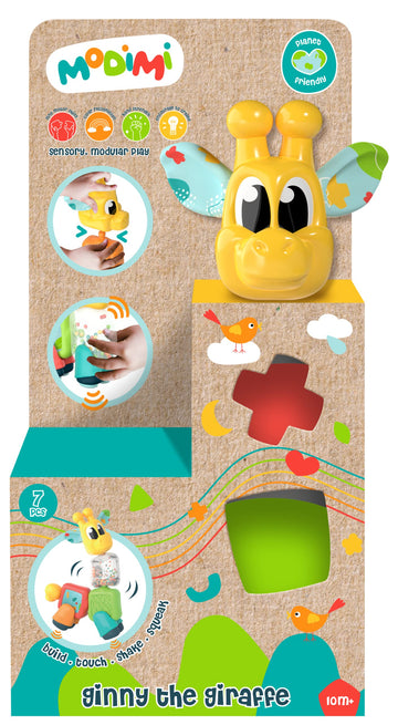 Goliath Modimi Giraffe - Interactive Multi-Sensory Baby Toys, Modular Play System, 3 Months And Up