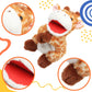 Cuteoy Plush Giraffe Hand Puppet Stuffed Animal Toy Open Movable Mouth Creative Role Play Storytelling Plushies Gifts For Kids Toddlers Birthday Christmas