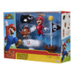 SUPER MARIO Cloud World Diorama Set with 2.5 Propeller Mario Action Figure