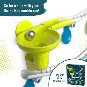 Gecko Run Marble Run Twister Expansion Pack By Thames & Kosmos – Extra Stunt For Vertical Marble Run Starter Set; Fast, No-Mess Setup With Residue-Free Nano-Adhesive Pads For Hours Of Creative Play