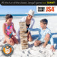 Jenga Giant - Stacks To Over 3 Feet - Officially Licensed - Js4
