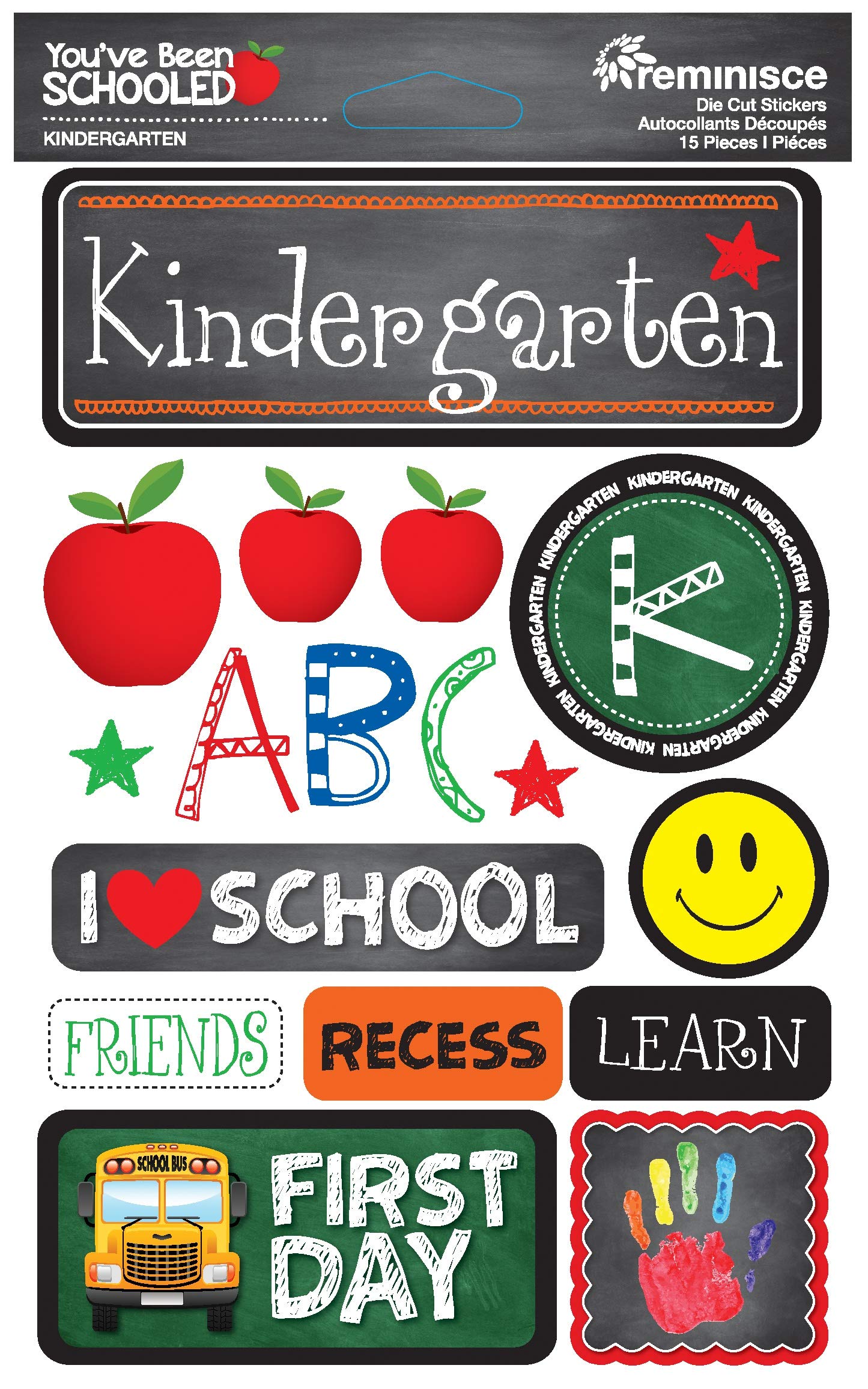 Reminisce BEEN SCHOOLED STCKRS KINDERGART, us:one size, Kindergarten