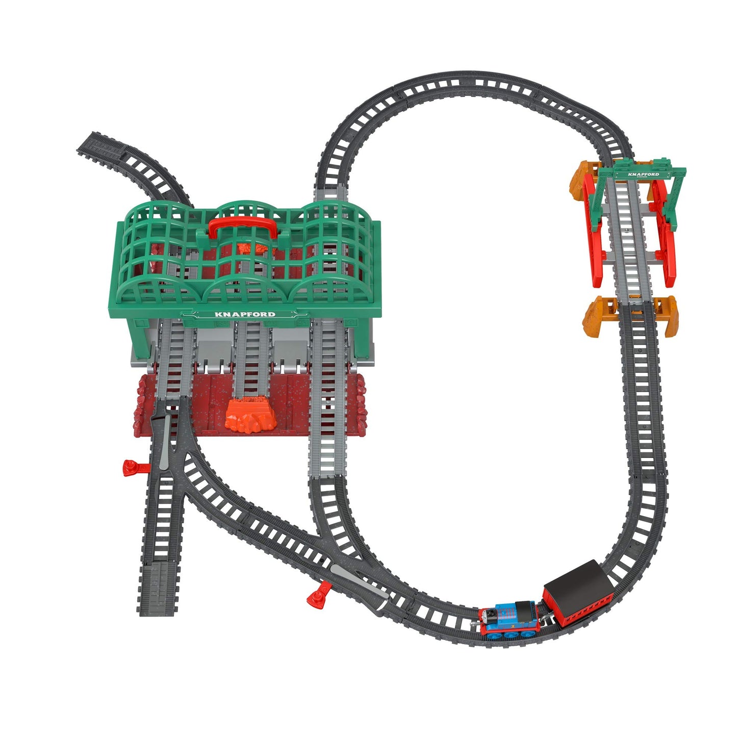 Thomas & Friends Knapford Station Train Set Track With 2 In 1 Playset And Storage Case For Preschoolers 3 And Older