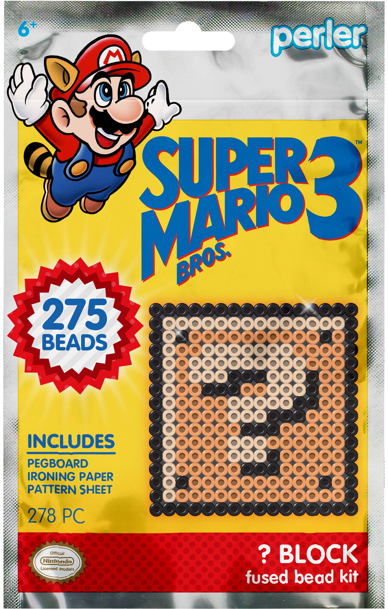 Perler Beads Super Mario Bros. 3 Coin Box Kit