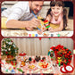 VioraWhite 24 Set Christmas Wooden Nutcracker Painting Craft Kit DIY Blank Wooden Nutcracker Cutout Xmas Ornaments Unfinished Ba