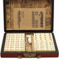 Florauspicious Chinese Mahjong Set, Traditional Majong Sets Chinese With 146Pcs 0.87'' X 0.59'' X 0.47'' Mini Mahjong Tiles, 2Pc