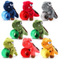 Lenwen 8 Pcs Dinosaur Stuffed Animals Slap Bracelets for Kids Plush Animal Cute Wrist Slap Bands for Birthday Party Favors Boys