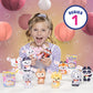 Just Play Super Happy Fortune World Mini Collectible Stylized Plush Stuffed Animals, Pack Of 3, Kids Toys For Ages 3 Up