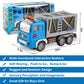 Toy Fire Truck- Garbage Truck- Construction Excavator Toys- Container Truck Toy Cars for Toddlers Boys 1-3 4-7 Birthday Gifts, T