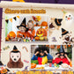 Blueweenly 12 Pcs Mini Halloween Stuffed Animal Toys - Small Animal Plush Key Chains With Black Witch Hat - Tiny Halloween Theme
