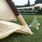 Lavievert Natural Canvas Teepee Tent for Kids, Foldable Teepee Play Tent with A Water Resistant Bottom Mat, Present Playhouses f