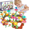 144PCS Children's Flower Garden Building Toy Set, Theme: Garden Design Game, Suitable for Girls Aged 3-8, STEM Preschool Childre