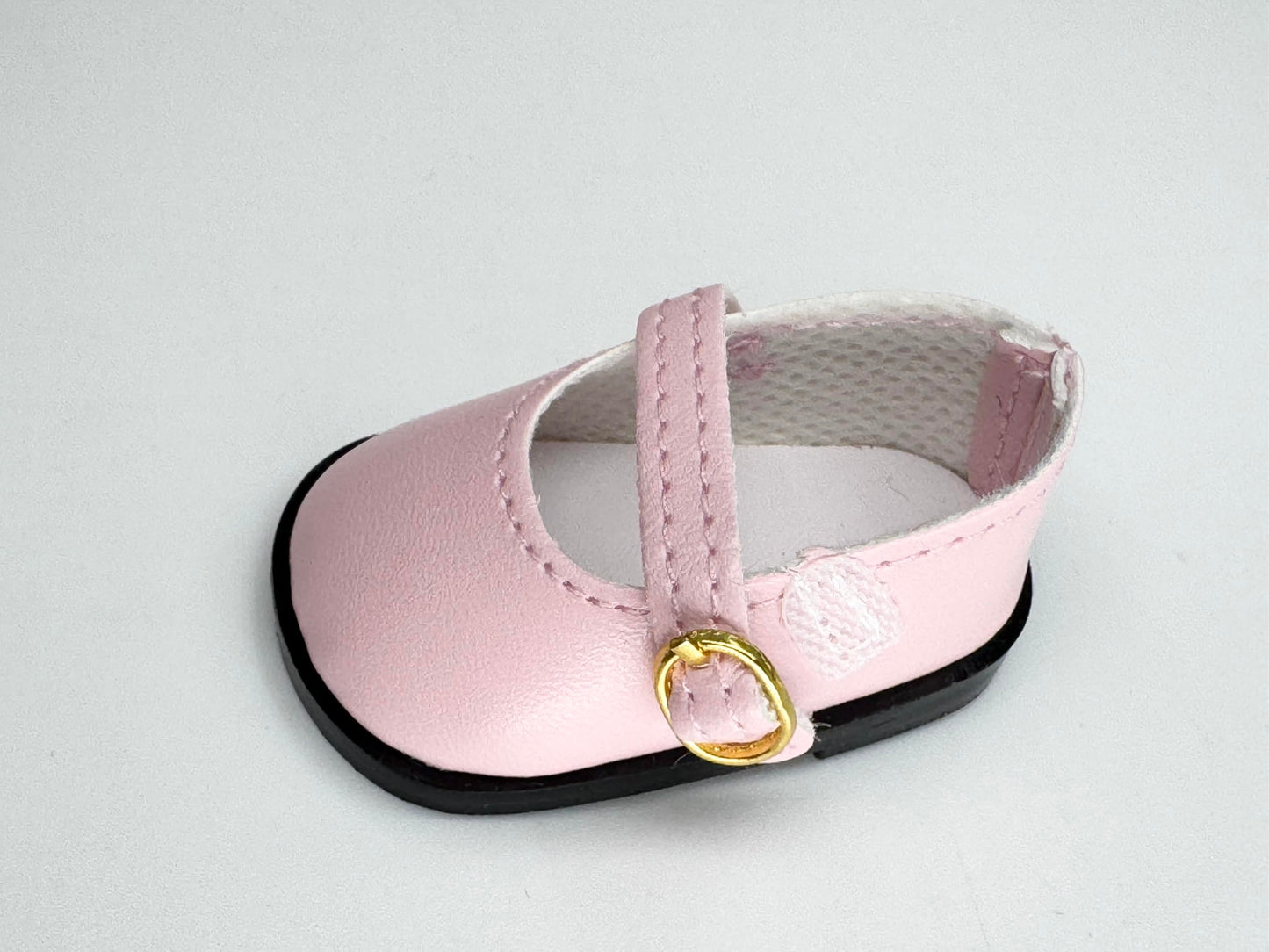 14.5'' American Doll Shoes- Mary Jane Black,Red,White,Pink- Shiny Shoe (Pink)