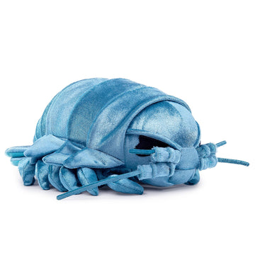 ZHONGXIN MADE 5 Grey Isopod Stuffed Animal Hanging Chain Toy - Realistic Plush Beetle Backpack Charm, Cute Crustacean Plushie