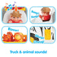 Kidoozie Animal Adventure Truck, Makes Animal Sounds, Includes 4 Poseable Animals, Promotes Language Skills, for Children 12 Mon