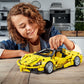 SIENON Technic Super Sports Car Building Kit Pull Back Race Car Toy, Racing Vehicle Collectible Model Supercar Building Set, Spo