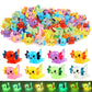 64 Pcs Luminous Mini Resin Axolotl 8 Colors Glow In The Dark Tiny Small Little Resin Axolot To Hide Plastic Animal Figures For G