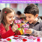 Amenon 28 Pack Valentines Day Mochi Squishy Toys, Prefilled Valentines Gifts For Kids Kawaii Squeeze Heart Bear With Cards Class