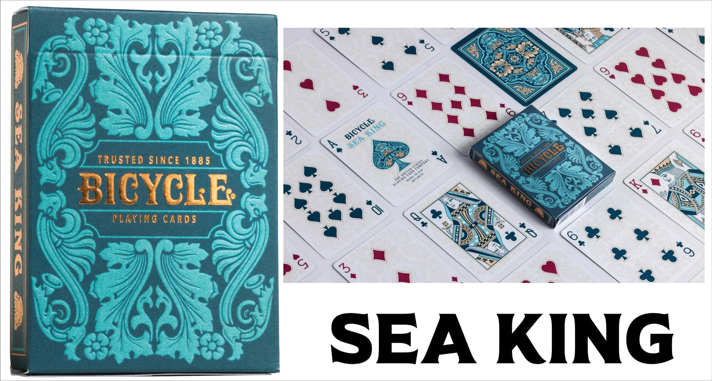 Bicycle Collector's Edition: 6-Deck Bundle Featuring Jacuard  Sea King  Hidden  Cinder  Verbena and Cold Foil Prismatic Decks