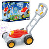 Bubble Mower Push Toy For Preschool Boys And Girls With Music And Light Action, No Spill Design